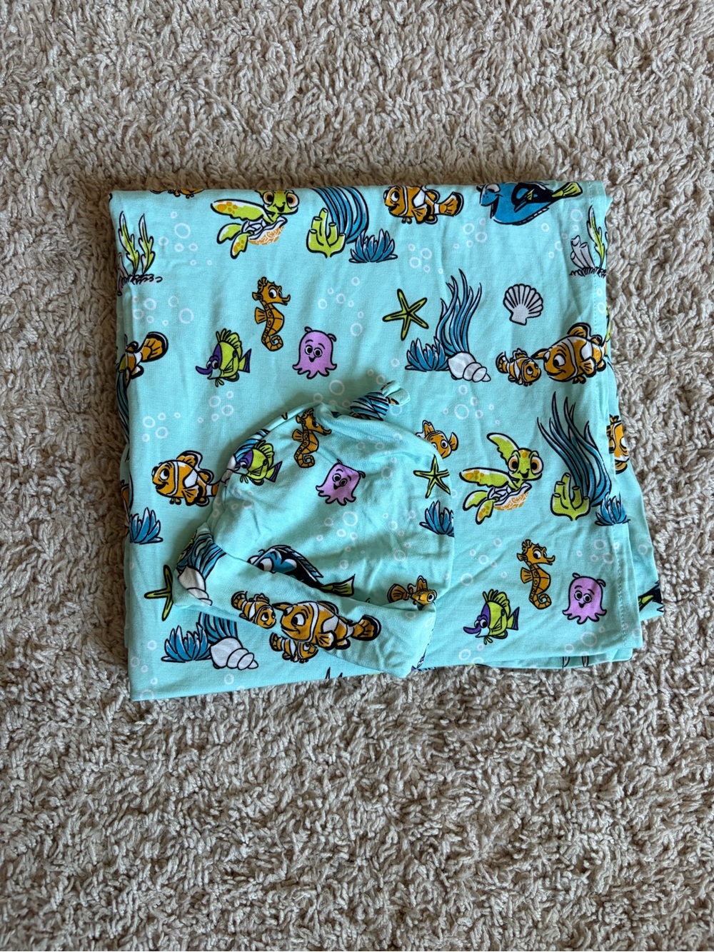 Little Sleepies Disney Finding Nemo Swaddle & Hat Set – Limited Edition